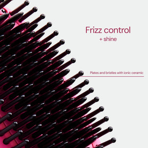 TNS Straightening Brush ceramic bristle detail