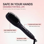 TNS Straightening Brush ceramic bristle detail